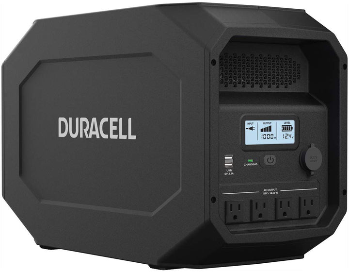 Duracell Power Source Electric Generator, Solar Capable, Gasless, Quiet, 1440W Output Power Inverter, High Capacity Power Bank