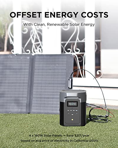 EF ECOFLOW Portable Power Station DELTA Max 2000, 2016Wh Expandable Capacity, 1.8H to Full Charge, Solar Generator for Home Backup, Emergency, Outdoor Camping(Solar Panel Optional)