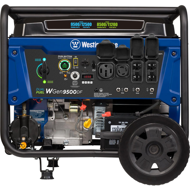 Westinghouse 12500 Watt Dual Fuel Home Backup Portable Generator, Remote Electric Start, Transfer Switch Ready, Gas and Propane Powered